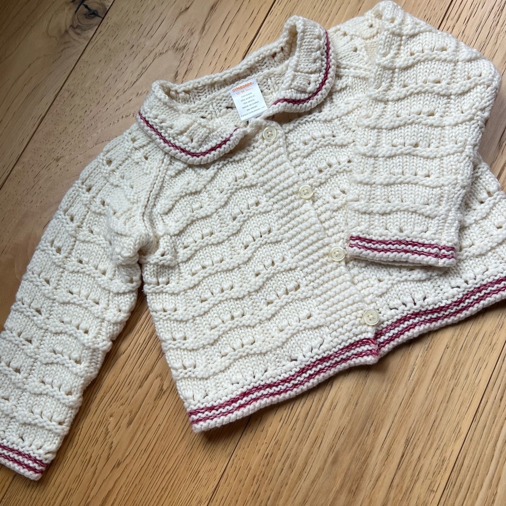 GYMBOREE Like New Infant Wool Cardigan Sweater 12-18M